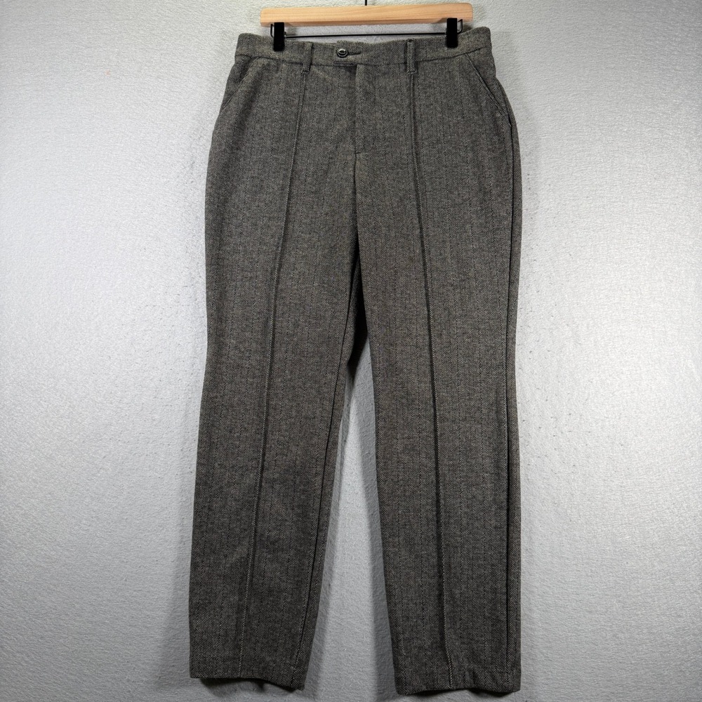 Lee Regular Fit Straight Leg Mid Rise Herringbone Career Pants Women's 12M